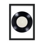 Affiche couple vinyle Amour et musique — affiche encadrée personnalisée, imprimée en France