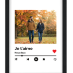Affiche couple Douce musique — affiche encadrée personnalisée, imprimée en France